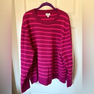 Sz 3X J Crew striped sweater EUC